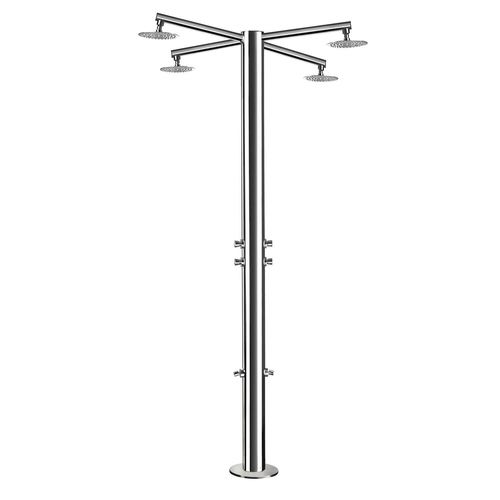 Pool garden shower - NE1500L - Ama Luxury Shower - stainless steel / home