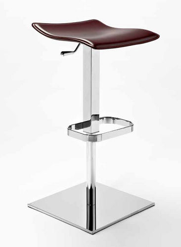 Contemporary bar stool - NAPO - Julia - steel base / upholstered / adjustable