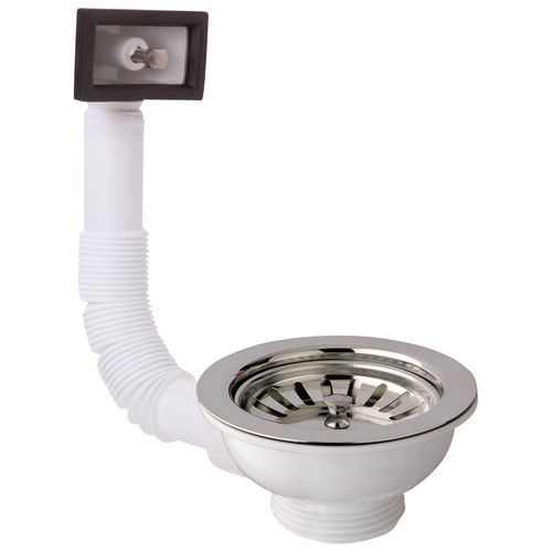 Sink drain with overflow - 133.605.6 - OMP TEA