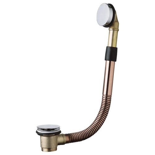 Bathtub drain with overflow - 8568.160.6 - OMP TEA - automatic
