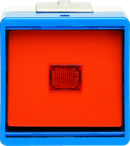 Home automation system switch - Jung 633 W - Eff Eff - push-button / surface-mount / glass