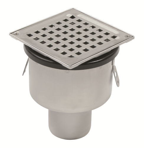 Stainless steel shower drain - 150.300.075 - blucher france
