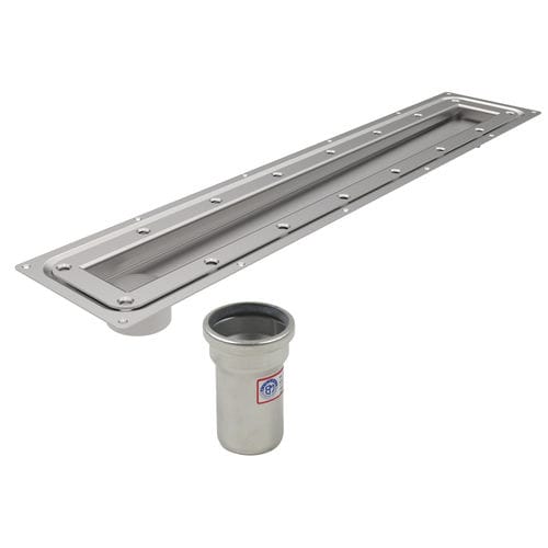 Stainless steel linear shower drain - 275.070.056.20  - blucher france