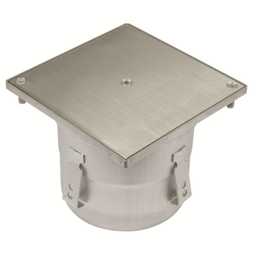 Stainless steel floor drain - 144.205.160.10 S - blucher france - patio / grated / square