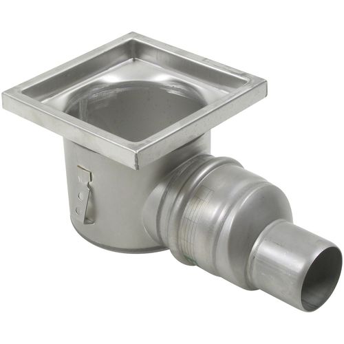 Stainless steel floor drain - 726.402.075 - blucher france - for industrial applications / square