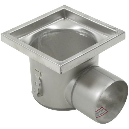 Stainless steel floor drain - 726.402.110.01 - blucher france - for industrial applications / square