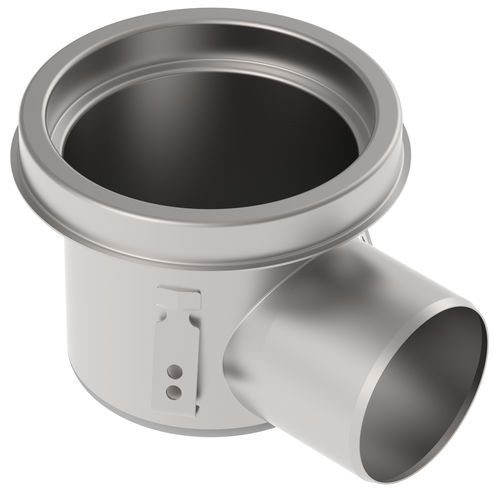 Stainless steel floor drain - 726.502.110 - blucher france - for industrial applications / round