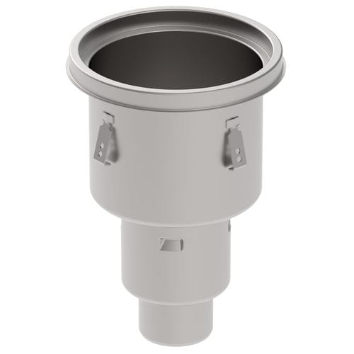 Stainless steel floor drain - 755.573.110 - blucher france - for industrial applications / round
