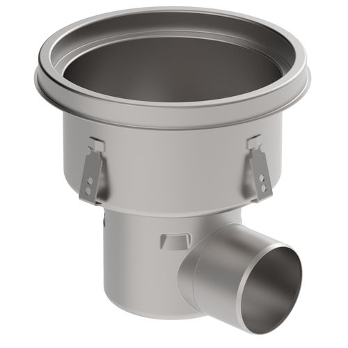 Stainless steel floor drain - 756.503.110 - blucher france - for industrial applications / round