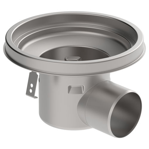 Stainless steel floor drain - 756.513.110 - blucher france - for industrial applications / round