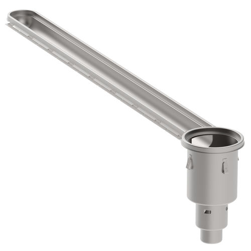 Stainless steel linear shower drain - 676CC010-00EF S - blucher france
