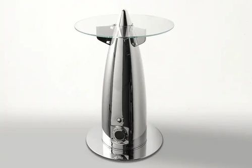 Aviation high bar table - AIR-TAV0163 AIRPLANE - Arteinmotion - original design / aluminum / polished metal