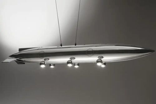 Aviation ceiling light - AIR-ALP0170 LUXURY GARAGE CHANDELIER - Arteinmotion - original design / tubular / oval