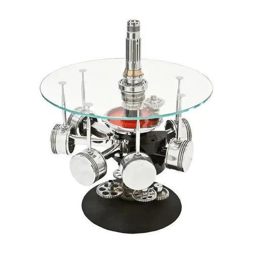 Aviation coffee table - AIR-TAV0036 PLANE RADIAL ENGINE - Arteinmotion - vintage / metal / painted metal