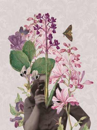 Floral motif decorative painting - JE-004 - Momenti