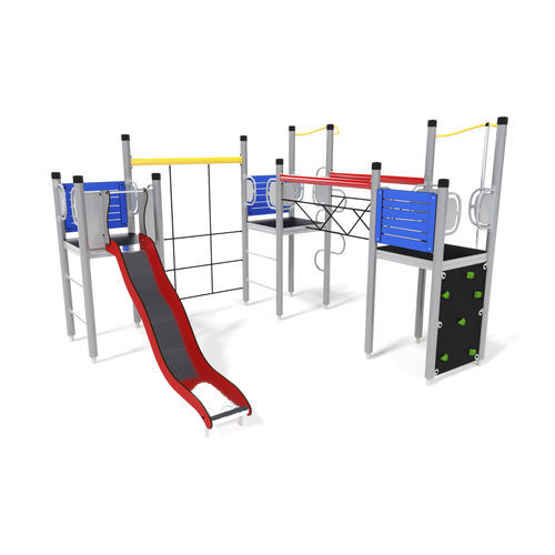 Playground structure - UNIPLAY ESSENTIALS SYCORAX  - HAGS Aneby AB - wooden / HPL / rope
