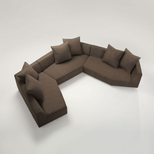 Modular sofa - MITOSI  - VIOSKI - contemporary / fabric / brown