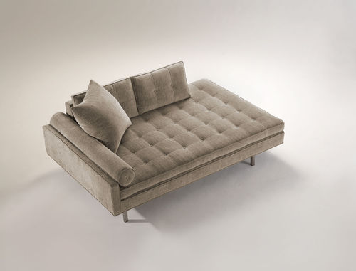 Contemporary daybed - CHICAGO LOUNGE DOUBLE BACK - VIOSKI - fabric / indoor
