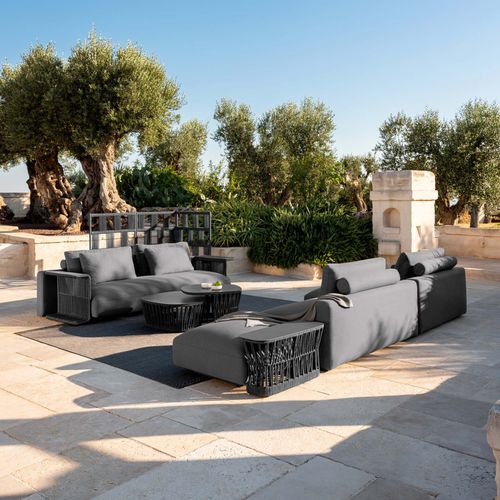 Contemporary pouf - CLIFF D&Egrave;CO - TALENTI - fabric / square / with washable removable cover