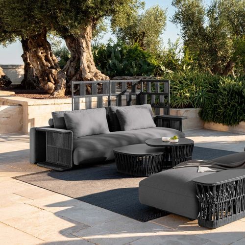 Contemporary sofa - CLIFF D&Egrave;CO - TALENTI - garden / fabric / rope