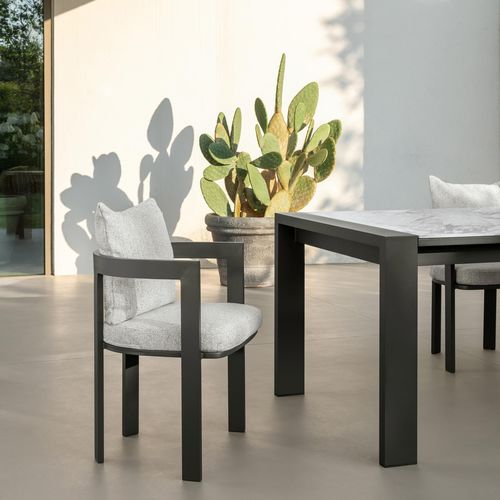 Contemporary chair - ARGO - TALENTI - garden / indoor / fabric