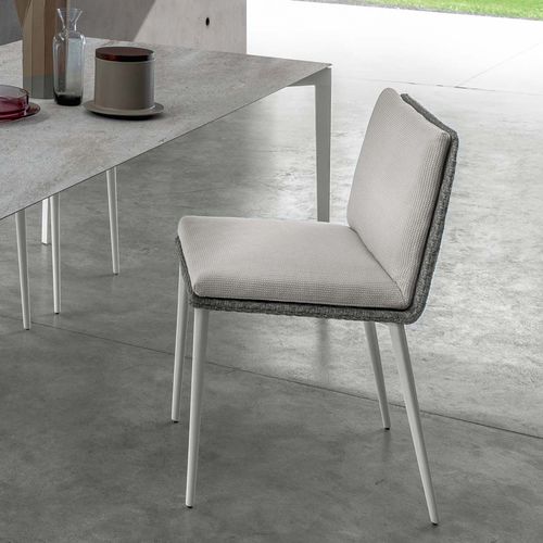 Contemporary dining chair - LEAF - TALENTI - indoor / garden / fabric