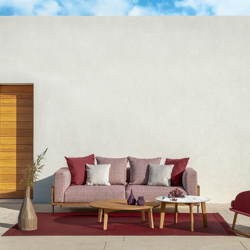 Contemporary sofa - CLEOSOFT - TALENTI - garden / fabric / cushion