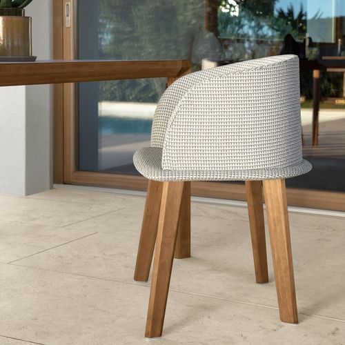 Contemporary dining chair - CLEOSOFT - TALENTI - indoor / garden / fabric