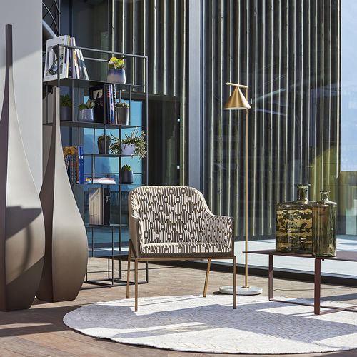 Vintage armchair - KOCCA - Mazzoli Design - fabric / polyurethane / metal