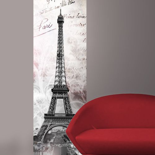 Retro wallpaper - PARIS TOUR EIFFEL - AQUILIA - DECLIK - panoramic / non-woven / photo