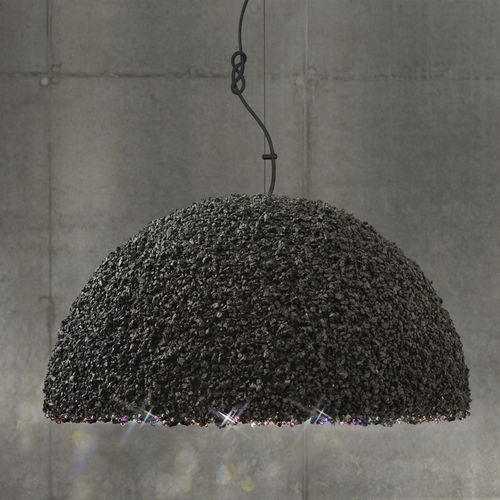 Pendant lamp - THE DUCHESS - Mammalampa - Swarovski® crystal / marble / original design