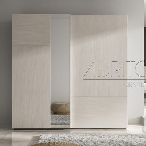 Contemporary wardrobe - FULLDRESS : 03 - A. Brito - wooden / with swing doors / mirrored