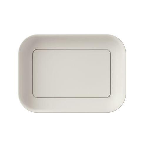 Countertop washbasin - TAHITI - Inda - ceramic / rectangular / without hole