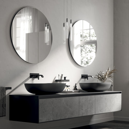 Wall-mounted bathroom mirror - MAGGIORE - Inda - contemporary / round / chrome