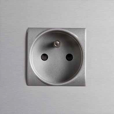 Power socket - ARNO - CJC Systems - wall-mounted / aluminum / contemporary
