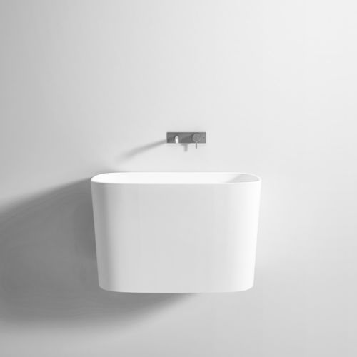 Integrated washbasin - Rexa Design - Corian® / custom / without hole