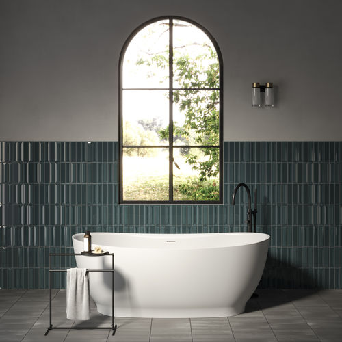 Oval bathtub - CULLA - Rexa Design - freestanding / for homes / composite