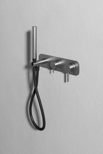 Bathtub mixer tap - Rexa Design - built-in / metal / bathroom