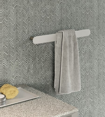 1-bar towel rack - MOON - Rexa Design - wall-mounted / metal / for hotel