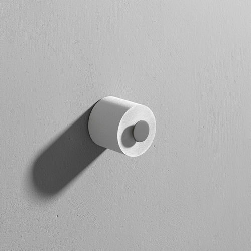 Wall-mounted toilet roll holder - MOON - Rexa Design - metal / commercial