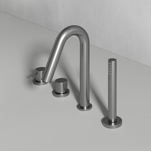 Bathtub mixer tap - Rexa Design - countertop / metal / bathroom