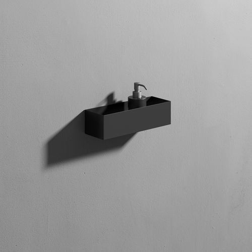 Wall shelf - HOLDER - Rexa Design - contemporary / metal / Corian®