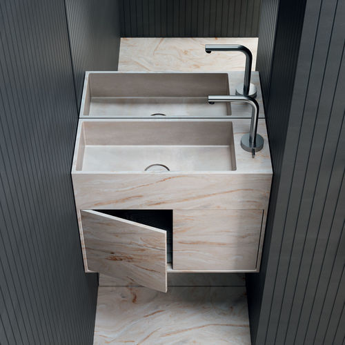 Washbasin mixer tap - Dot - Rexa Design - countertop / stainless steel / bathroom
