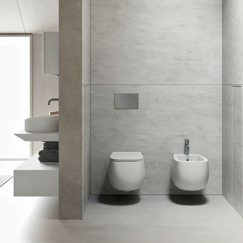 Corian® tile - Infinito - Rexa Design - smooth / indoor / bathroom