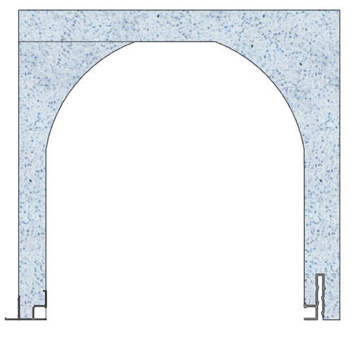 Polystyrene roll-up shutter lintel - 31 S 30 - FIXOLITE - insulating / U-shaped