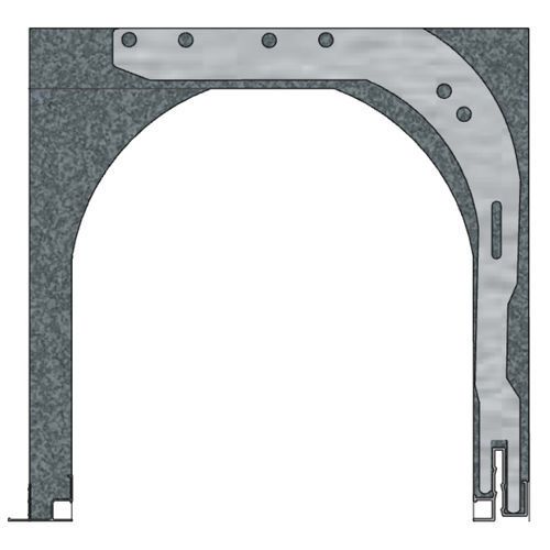 Aluminum roll-up shutter lintel - R 31 S 30 - FIXOLITE - galvanised steel / polystyrene / U-shaped