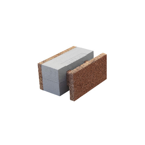 Polystyrene formwork block - HT 38/11+18	 - FIXOLITE - cement wood / for partition wall / insulating
