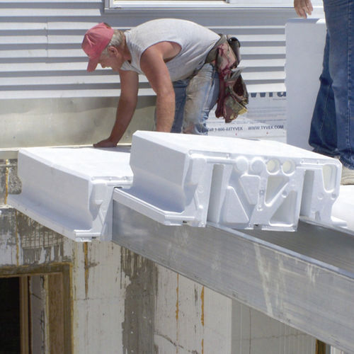 Polystyrene formwork block - AMDECK - amvicsystem - for flooring / insulating
