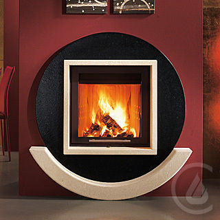 Contemporary fireplace surround - INDIA - Caminetti Montegrappa - marble