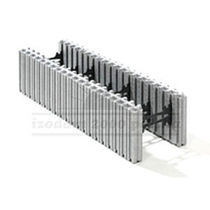 Expanded polystyrene (EPS) formwork block - MCF 1/25 - izodom 2000 polska - Neopor® / for wall / insulating